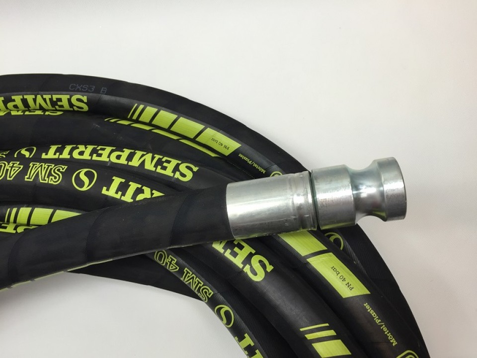 Wąż do agregatu tynkarskiego zakuty 25mm x 7mm x 15m